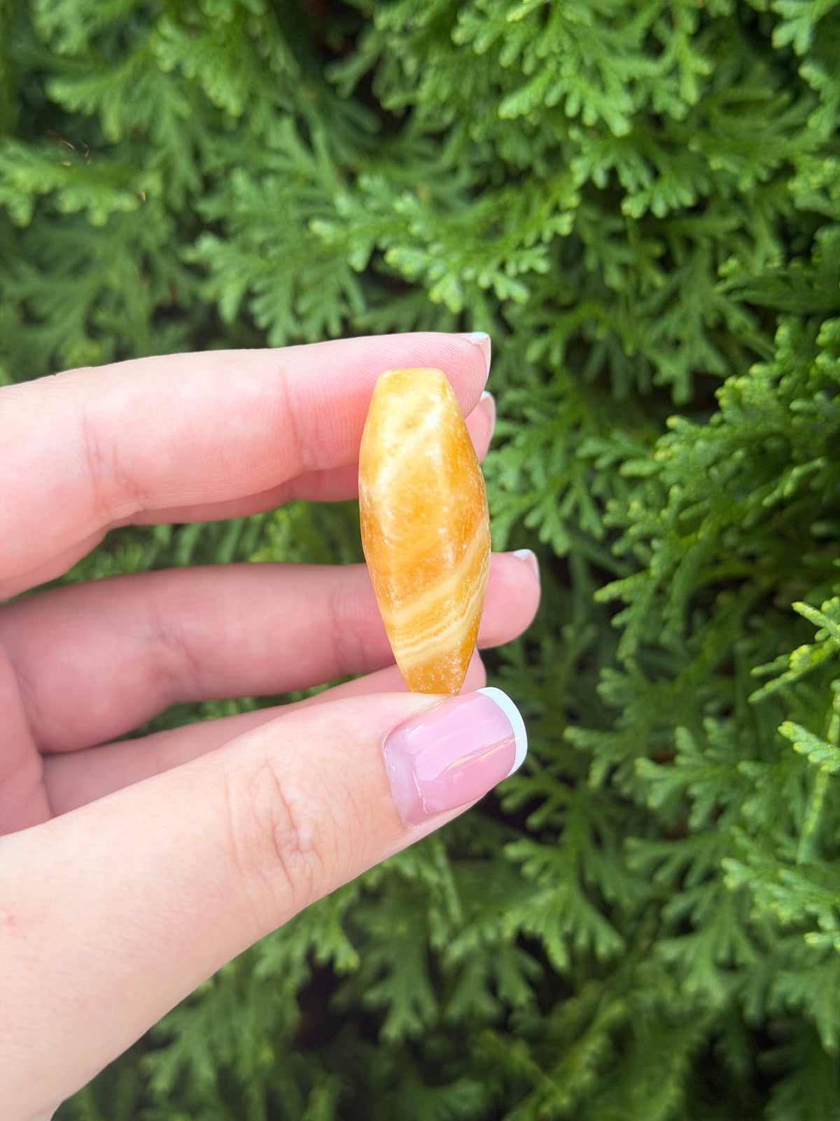 Mini Orange Calcite Heart