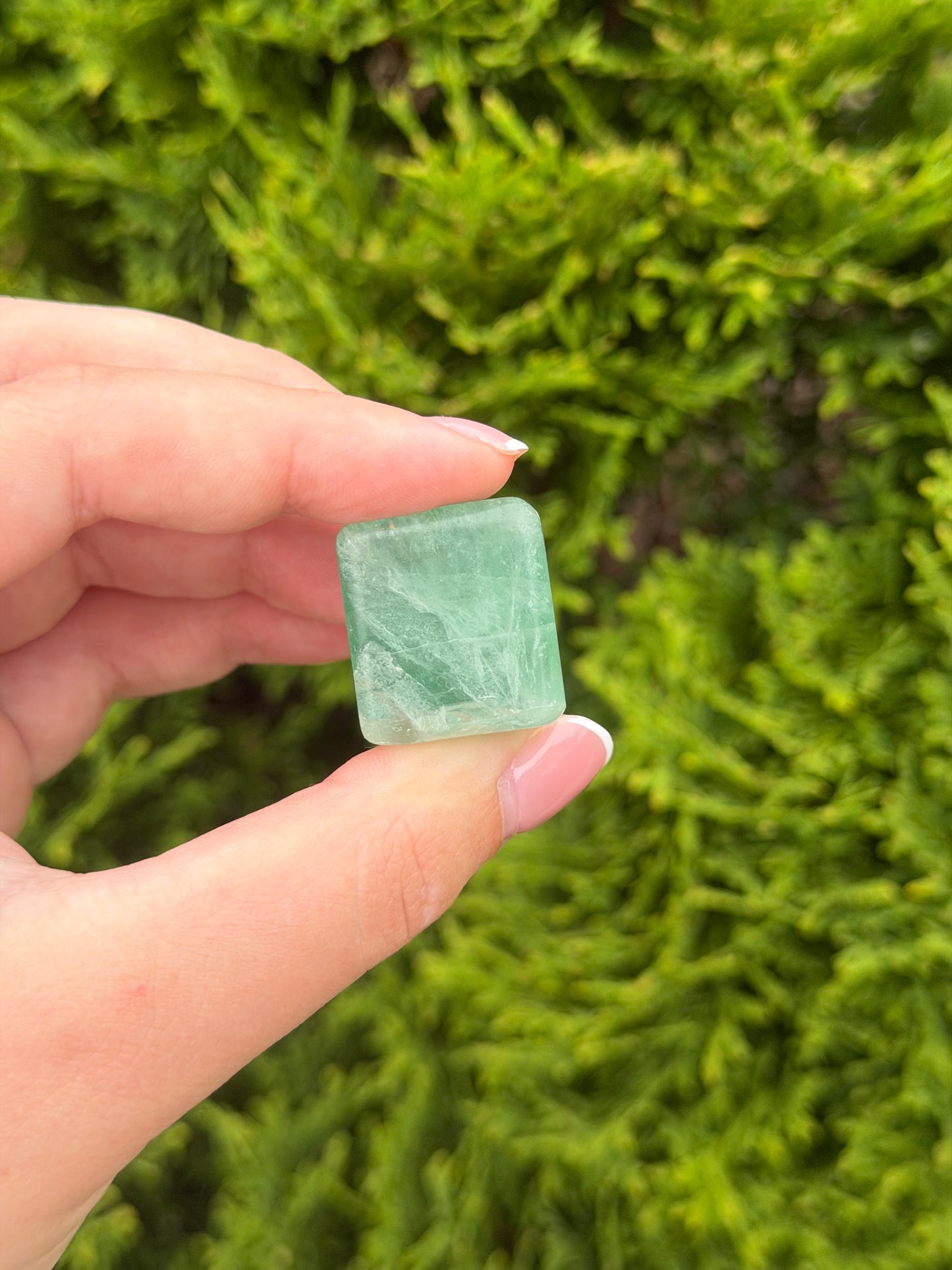 Green Fluorite Cube