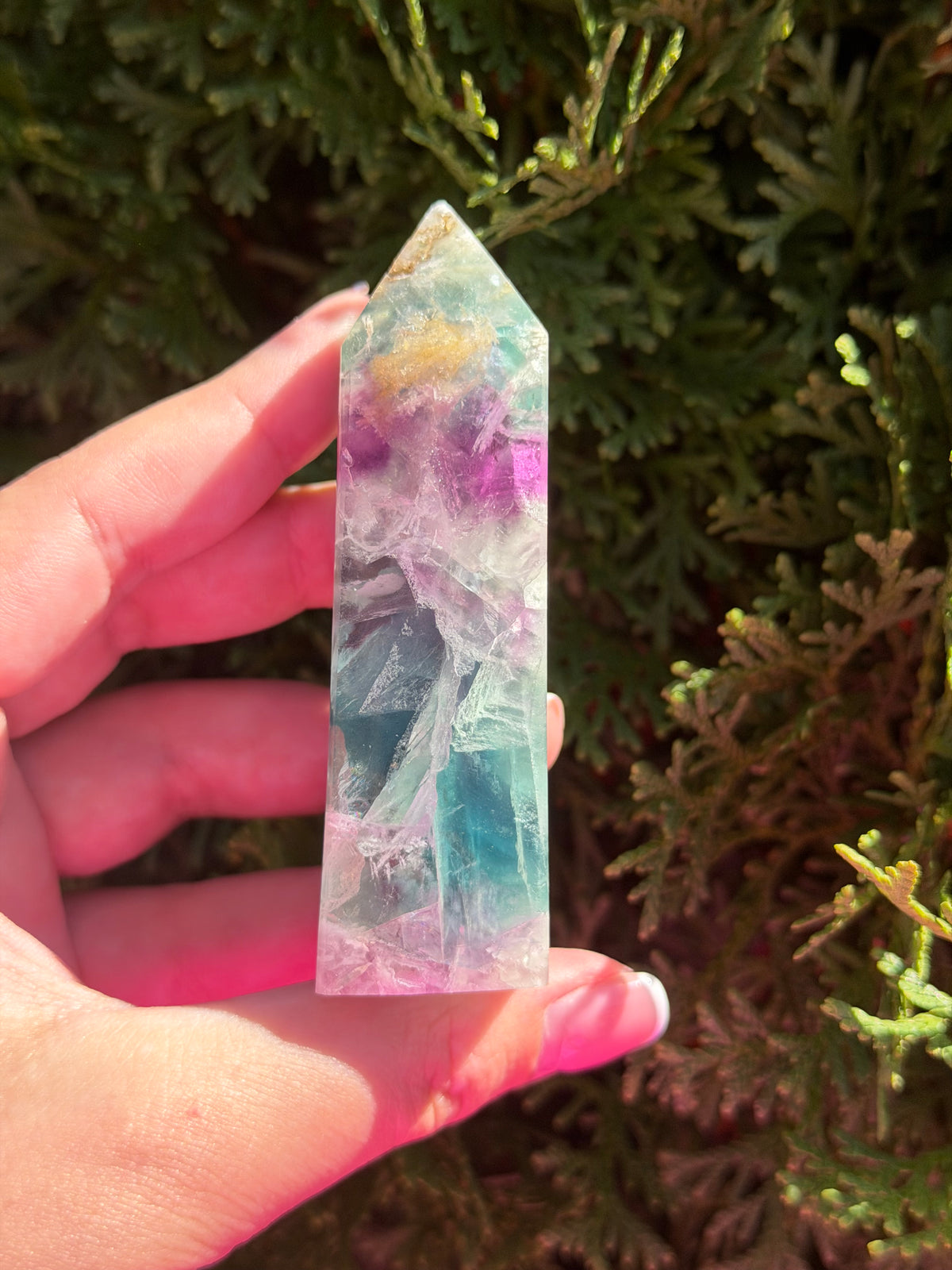 Snowflake Fluorite Tower