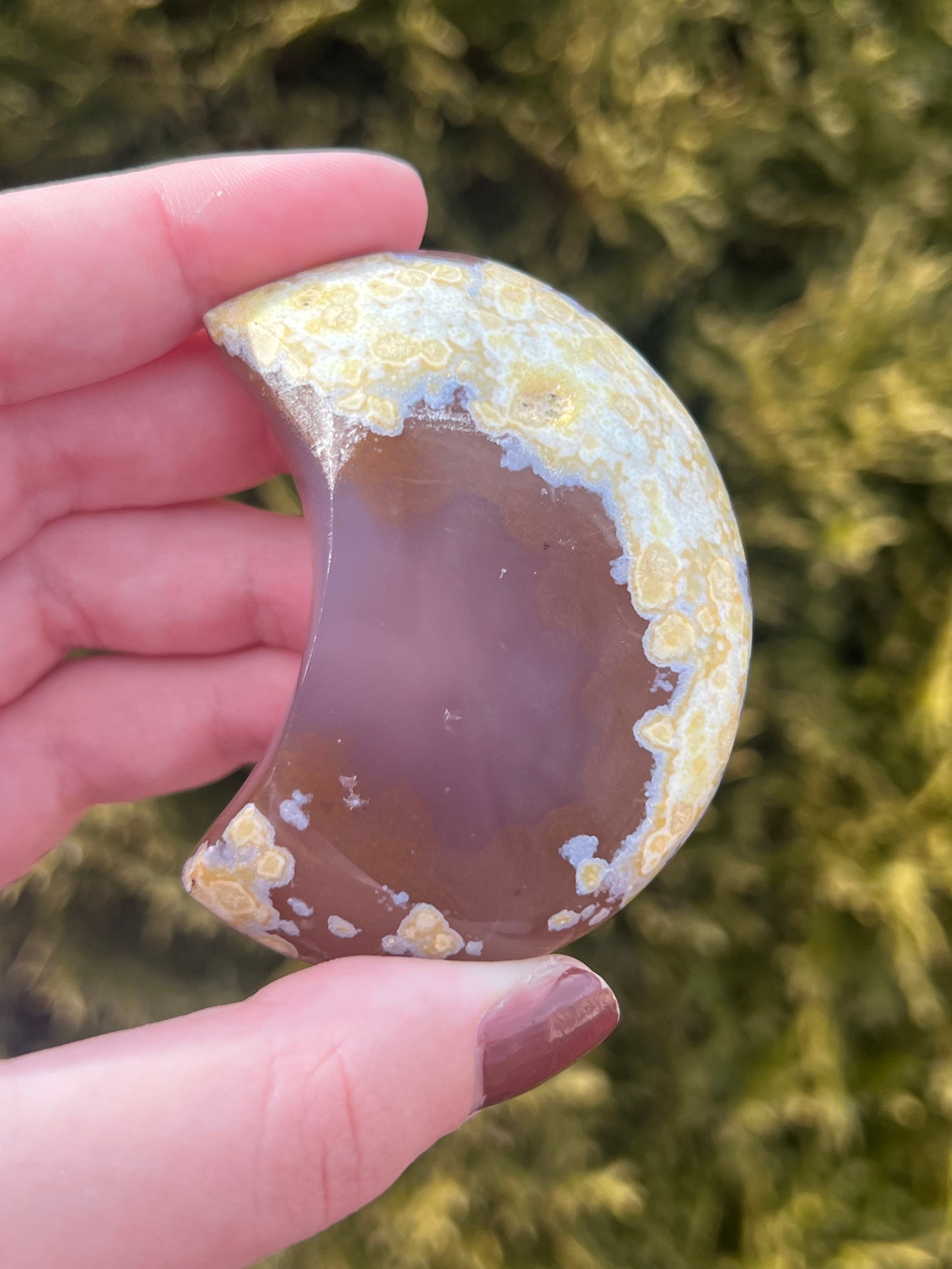 Druzy Agate Moon