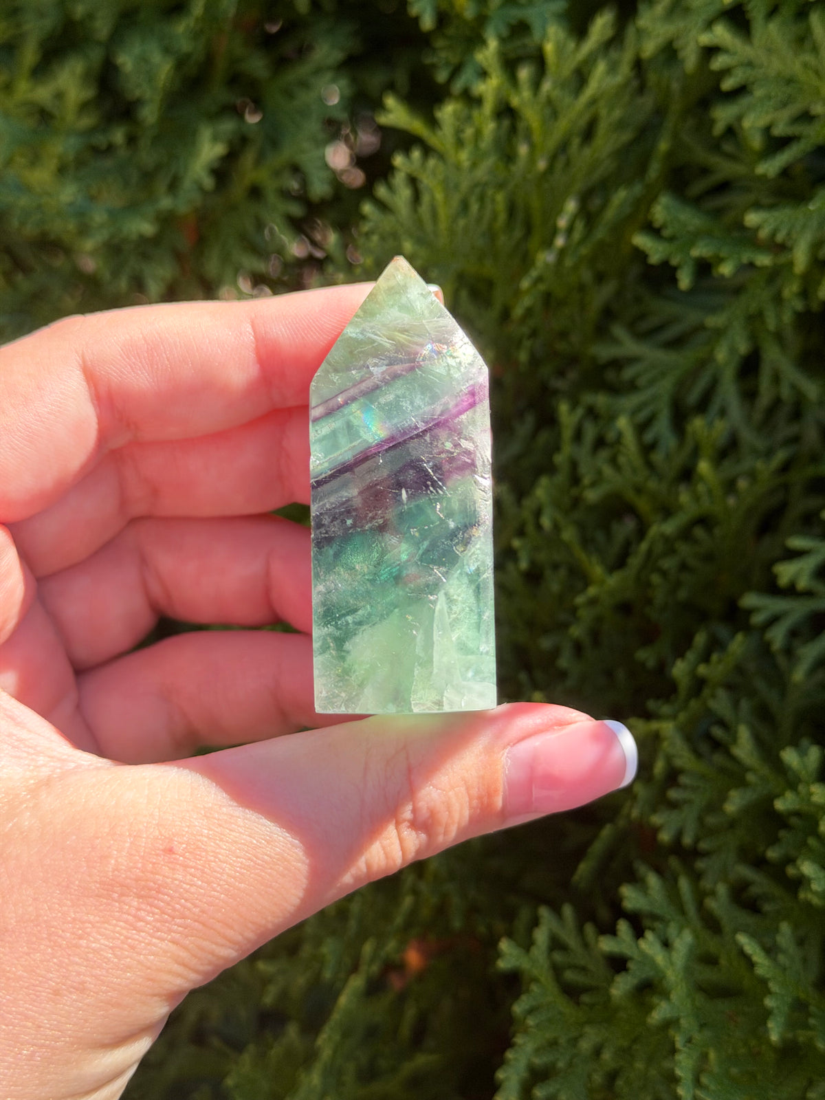 Snowflake Fluorite Tower
