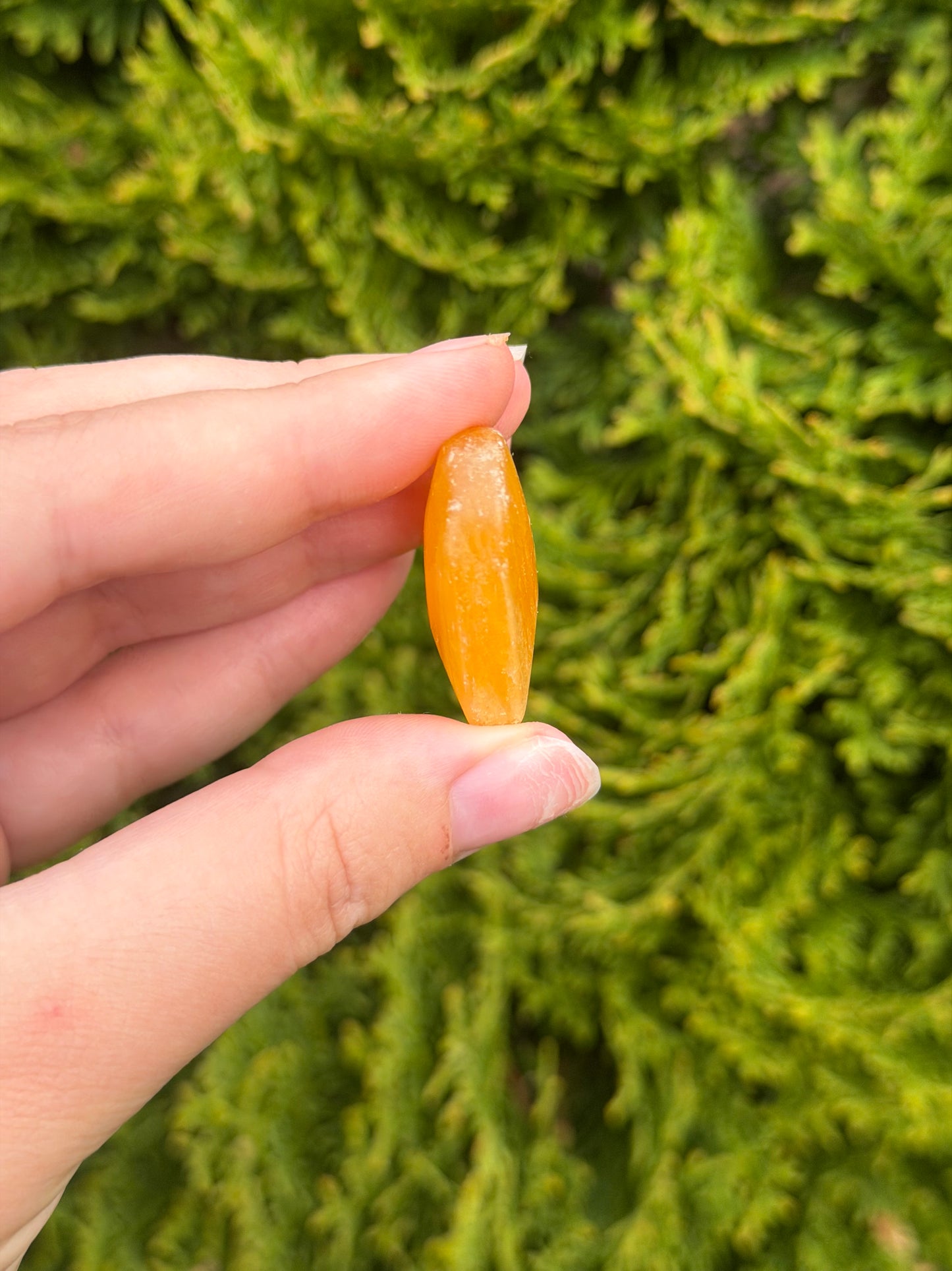 Mini Orange Calcite Heart