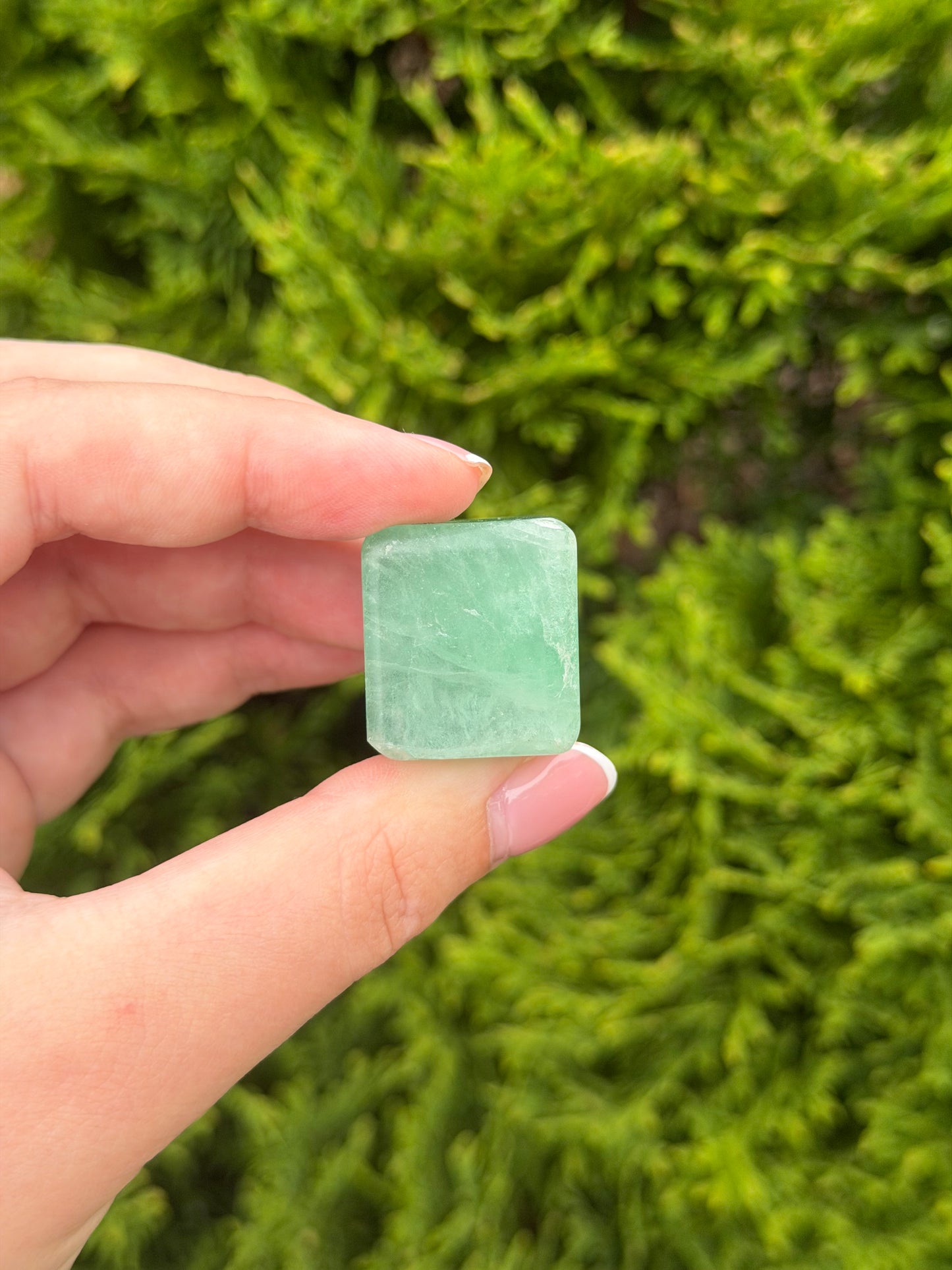 Green Fluorite Cube