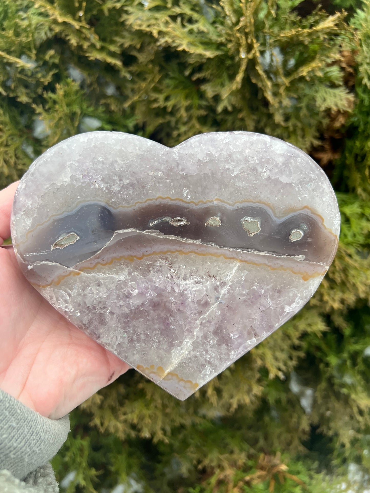 Large Amethyst Heart