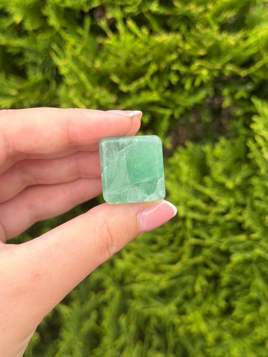 Green Fluorite Cube