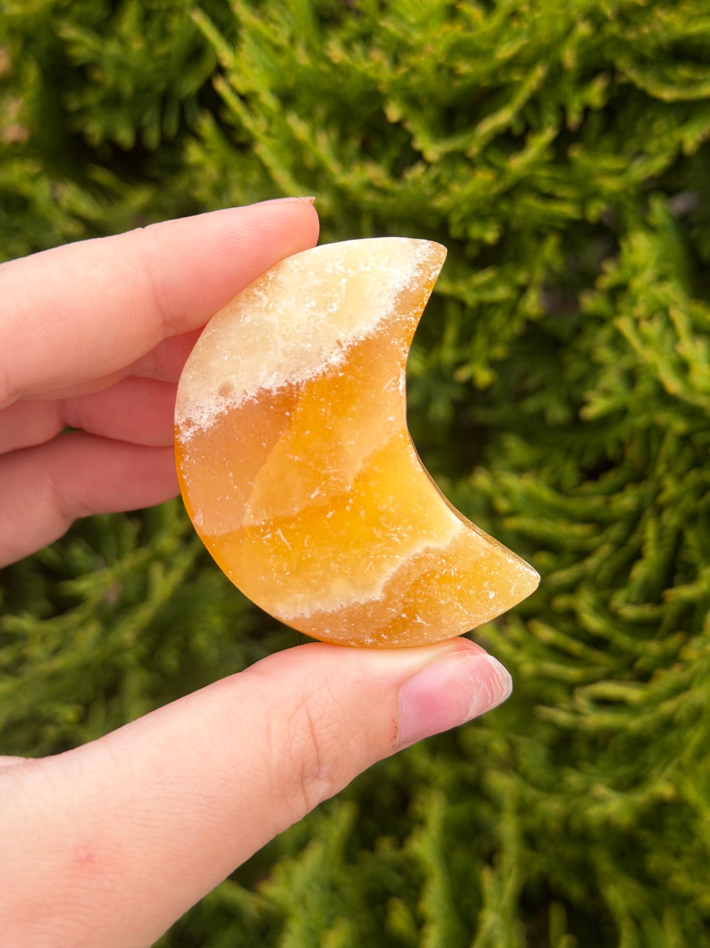 Orange Calcite Moon 2