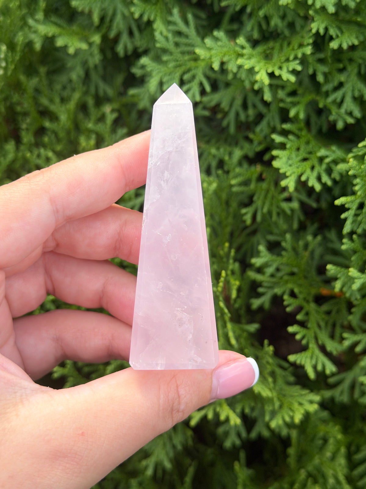 Mini Rose Quartz Obelisk