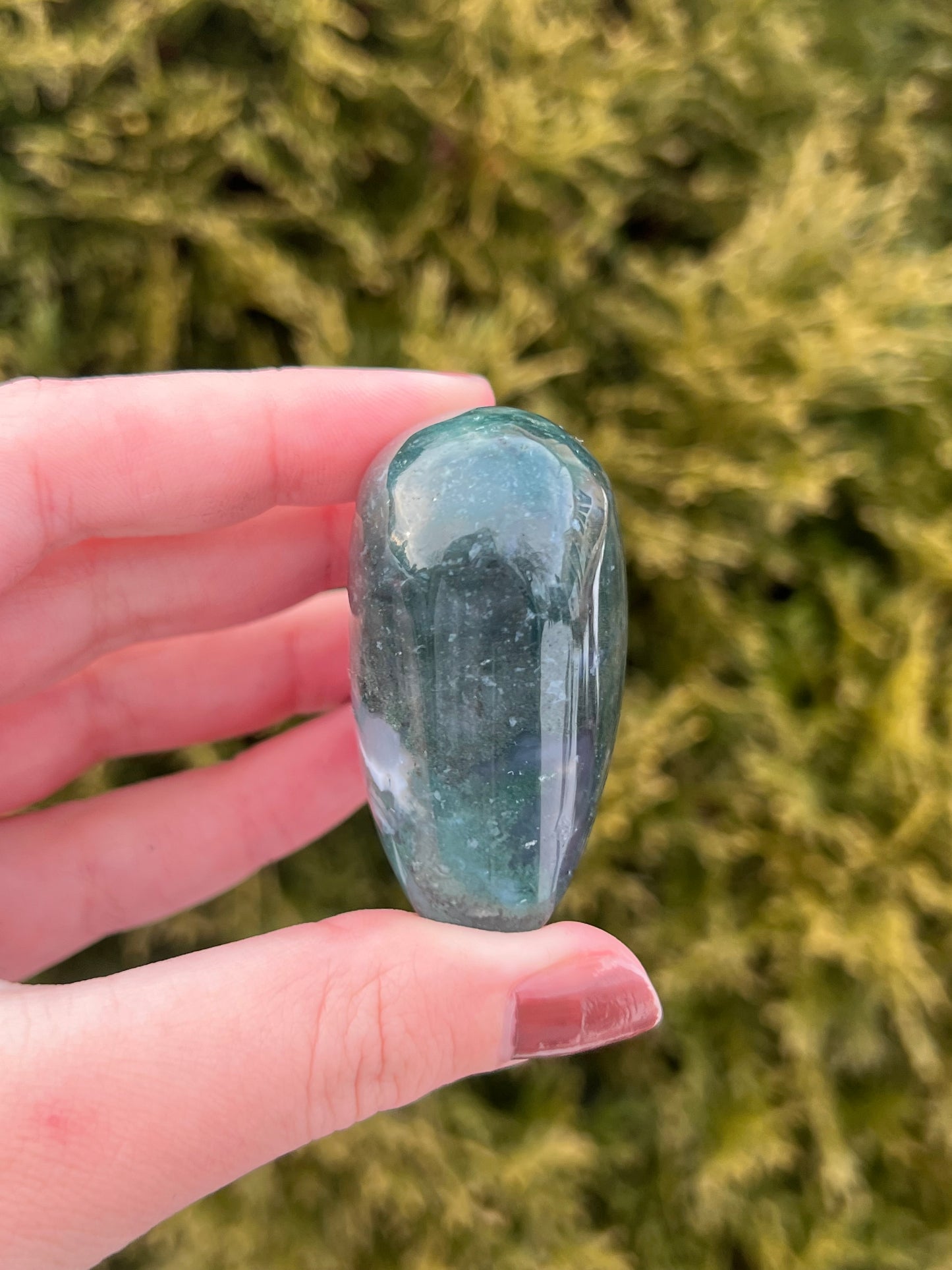 Moss Agate Heart