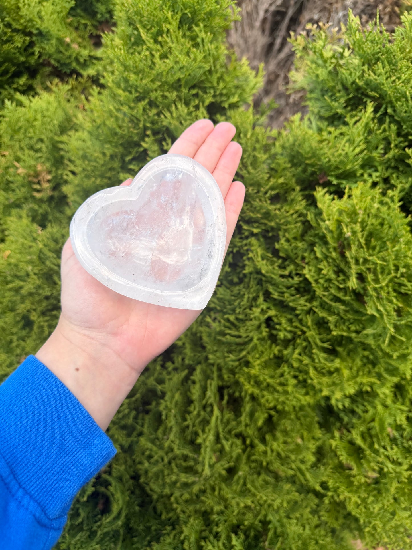 Clear Quartz Heart Bowl
