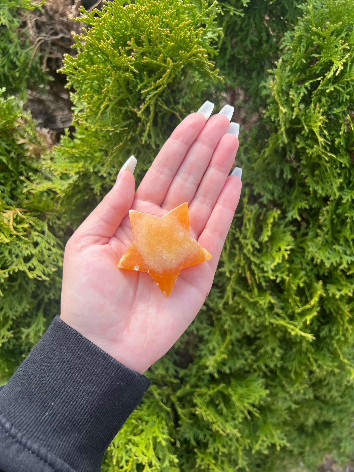 Orange Calcite Star