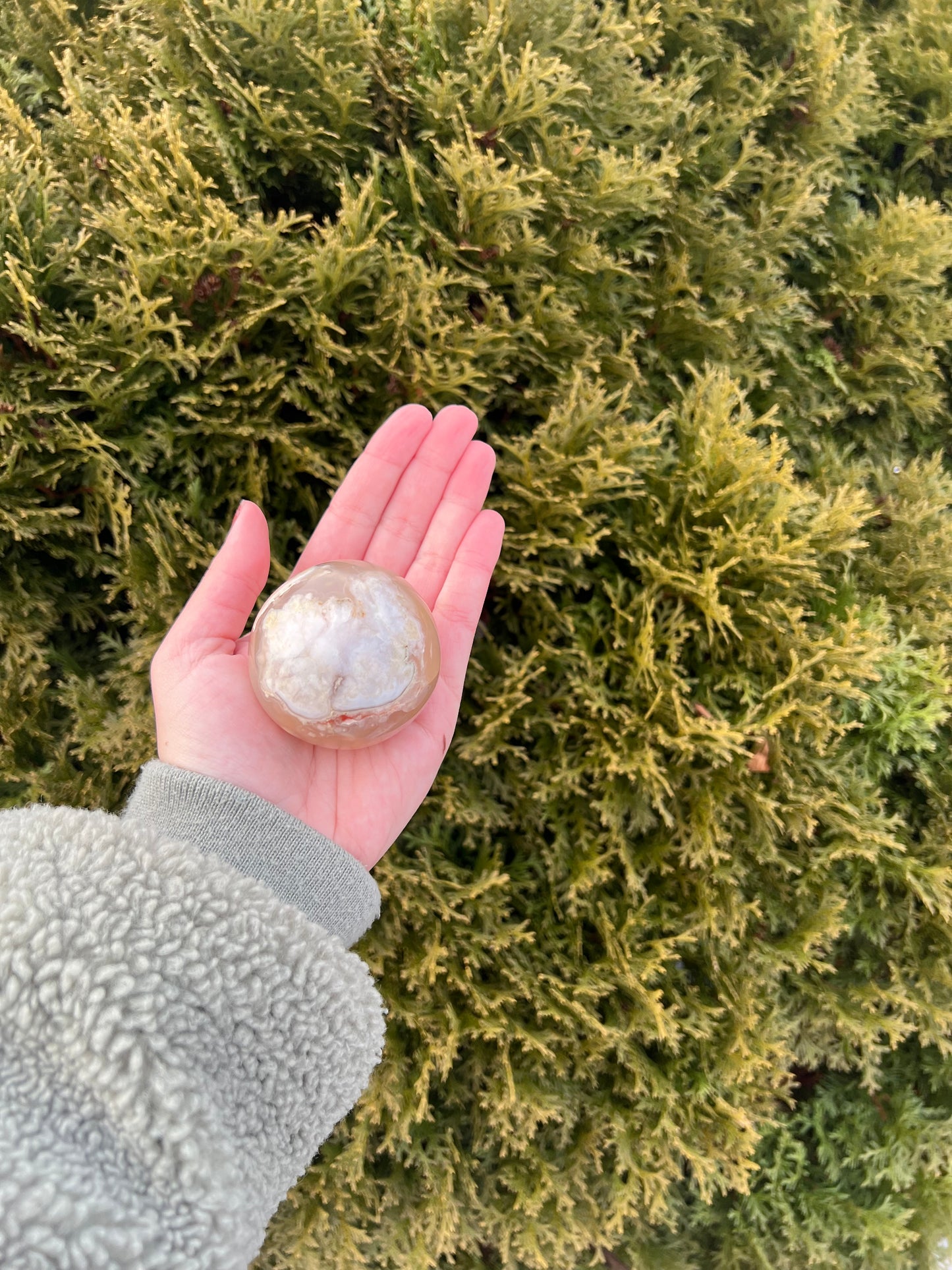 Flower Agate Sphere 1