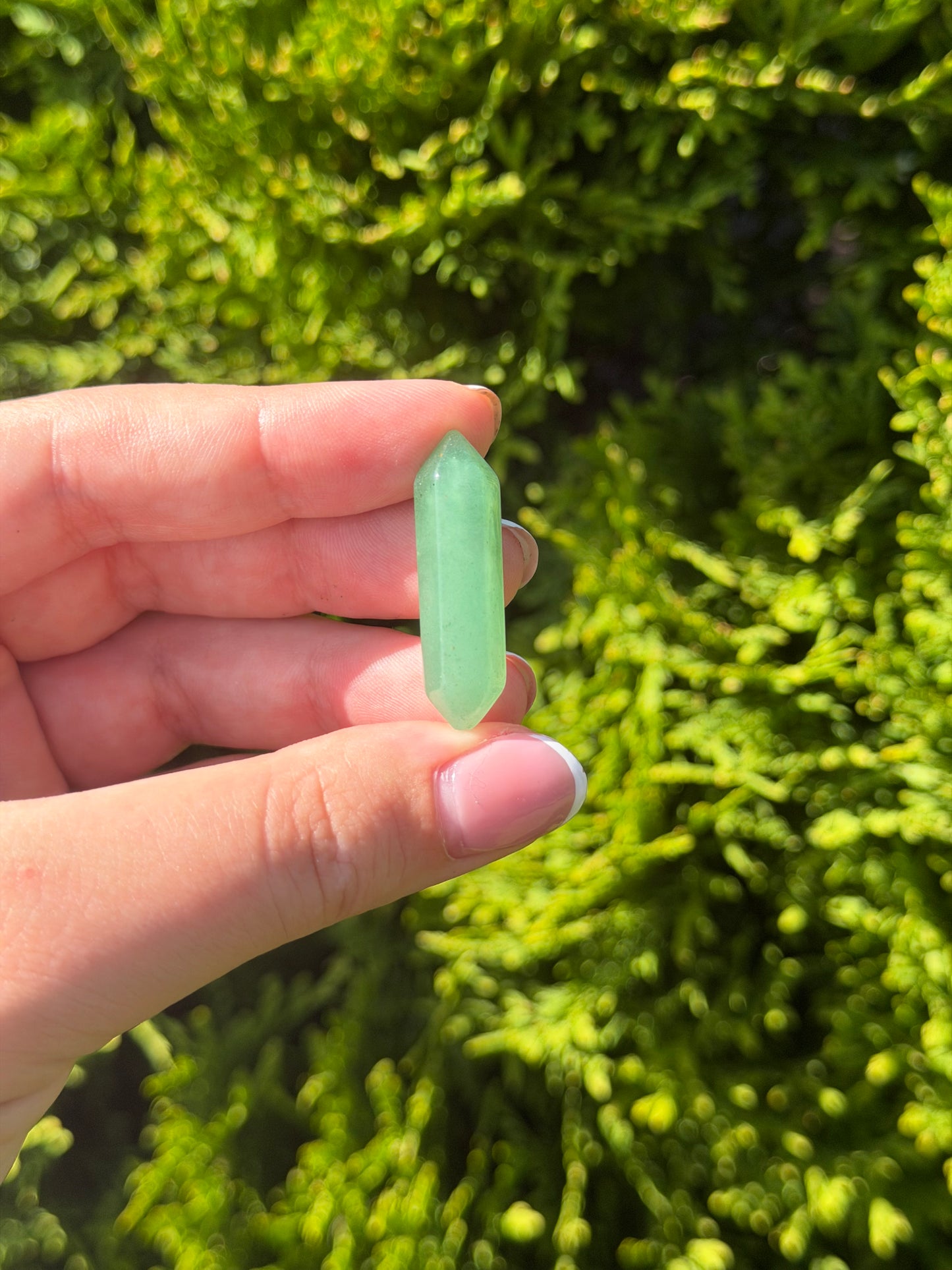 Double Terminated Green Aventurine