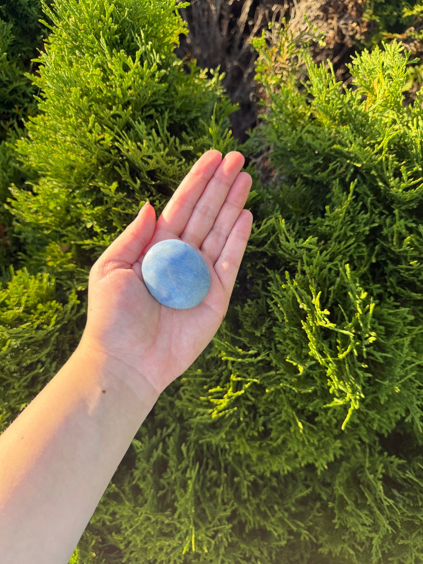 Blue Aventurine Palm Stone 1
