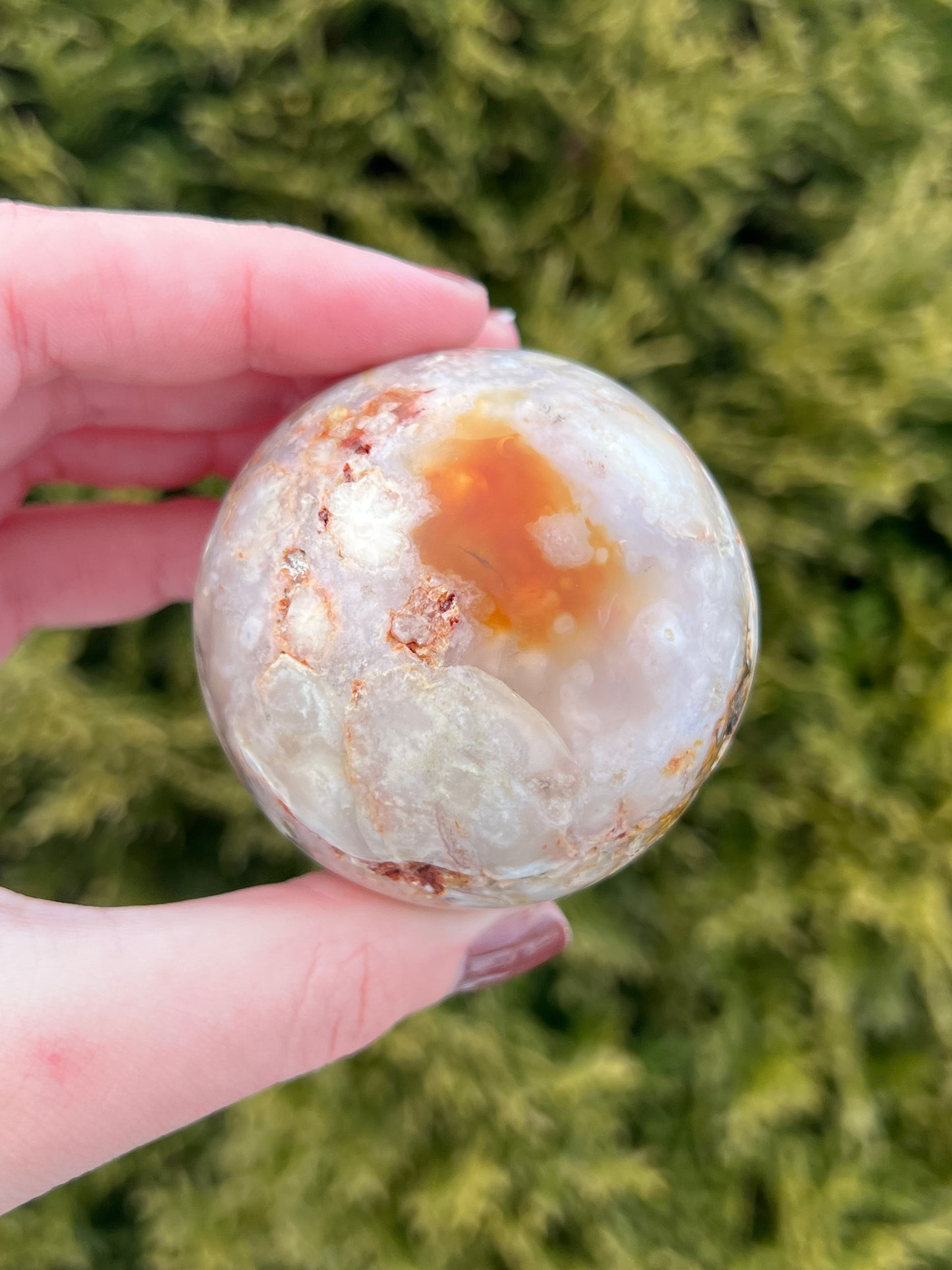 Flower Agate Sphere 2