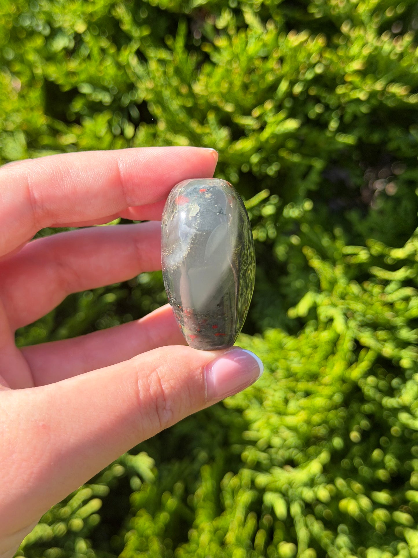 African Bloodstone Heart