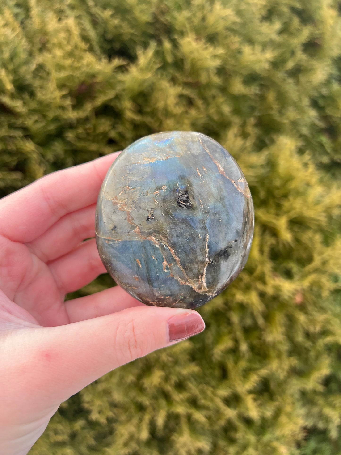 Large Labradorite Palm Stone
