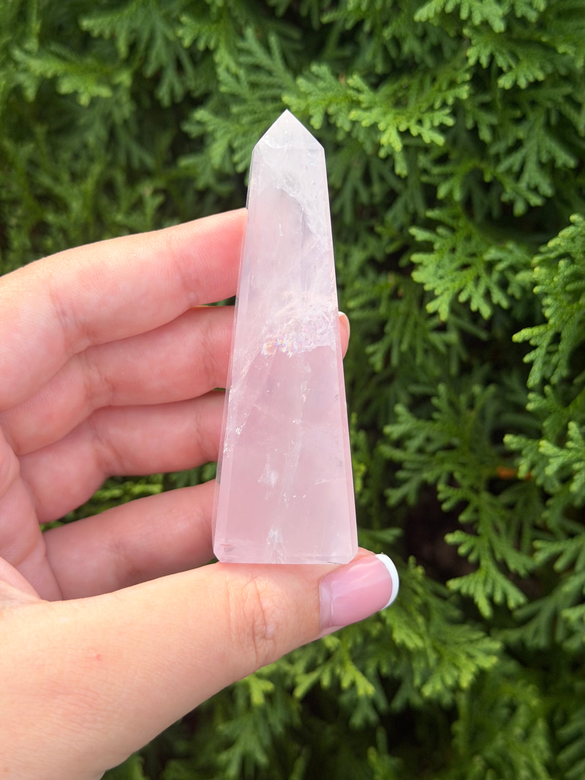 Mini Rose Quartz Obelisk