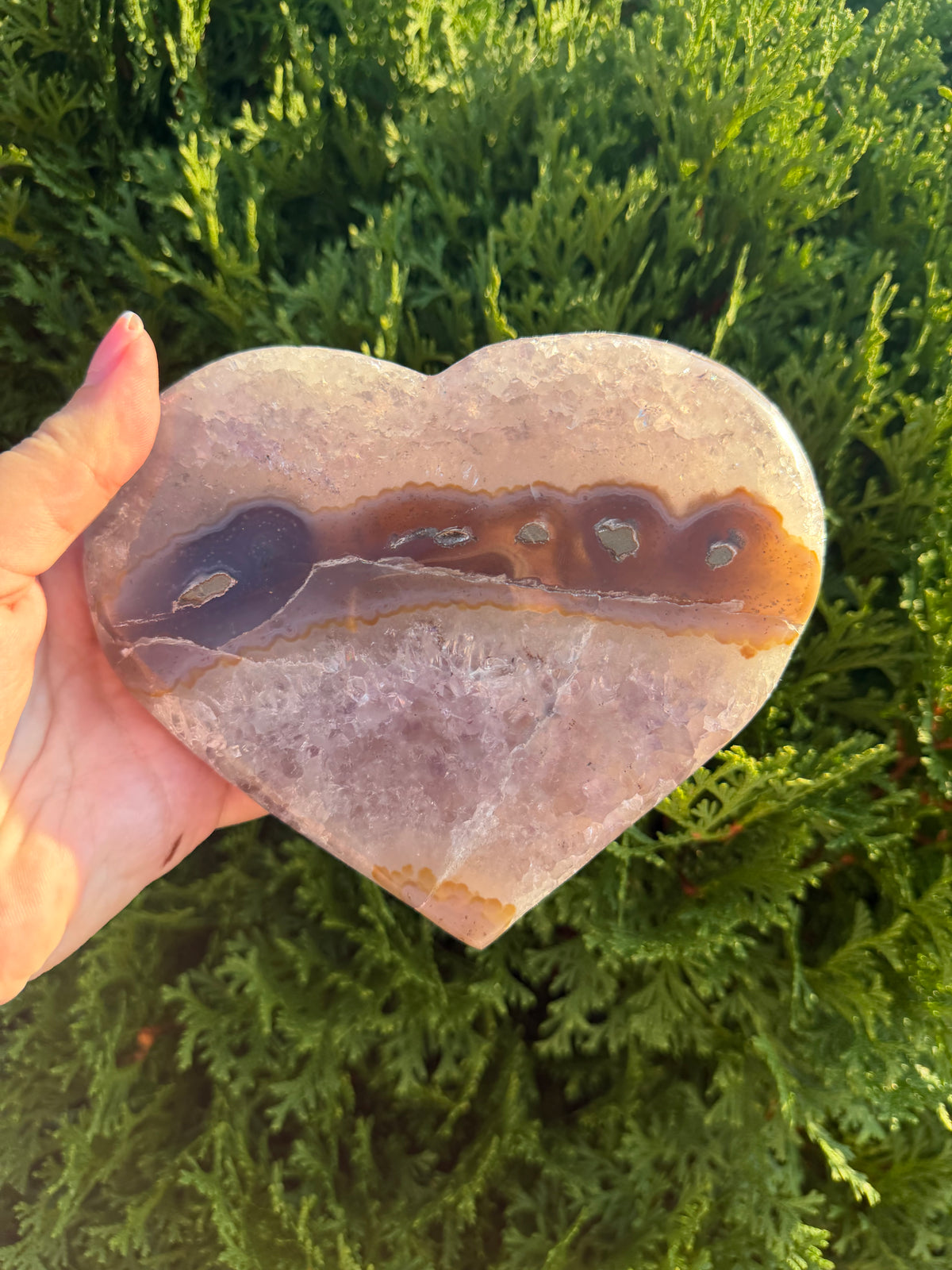 Large Amethyst Heart