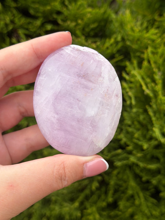 Kunzite Palm Stone