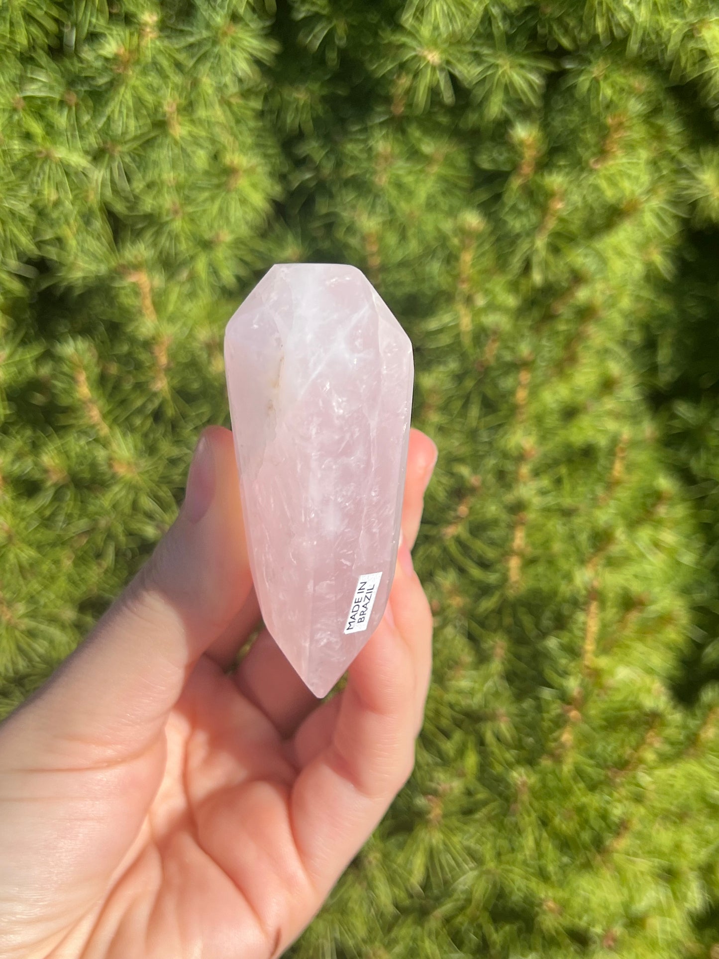 Rose Quartz Heart from Brazil