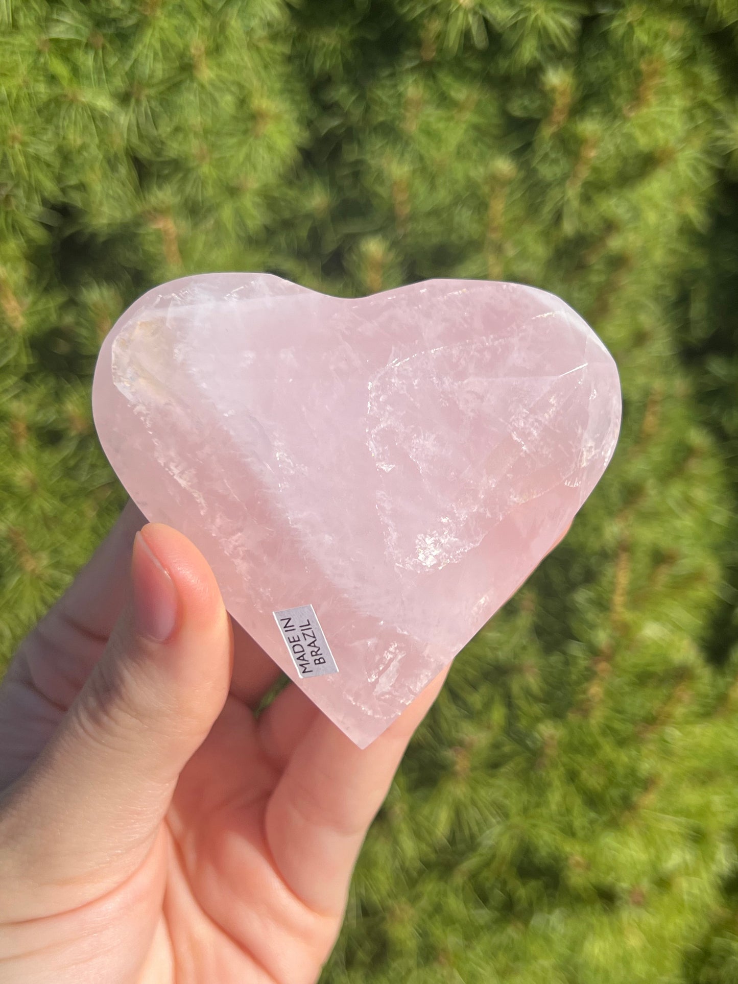 Rose Quartz Heart from Brazil