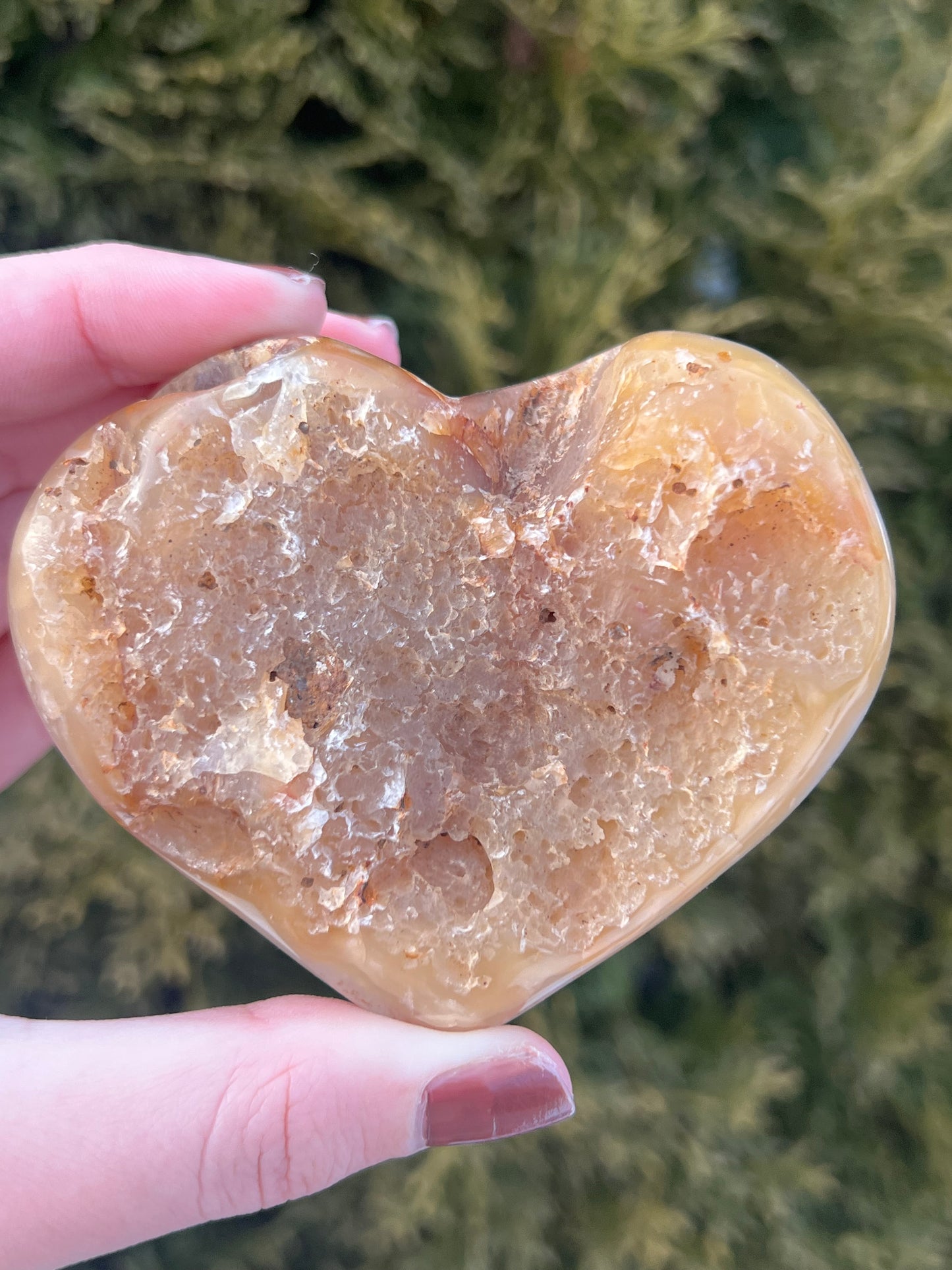 Druzy Agate Heart