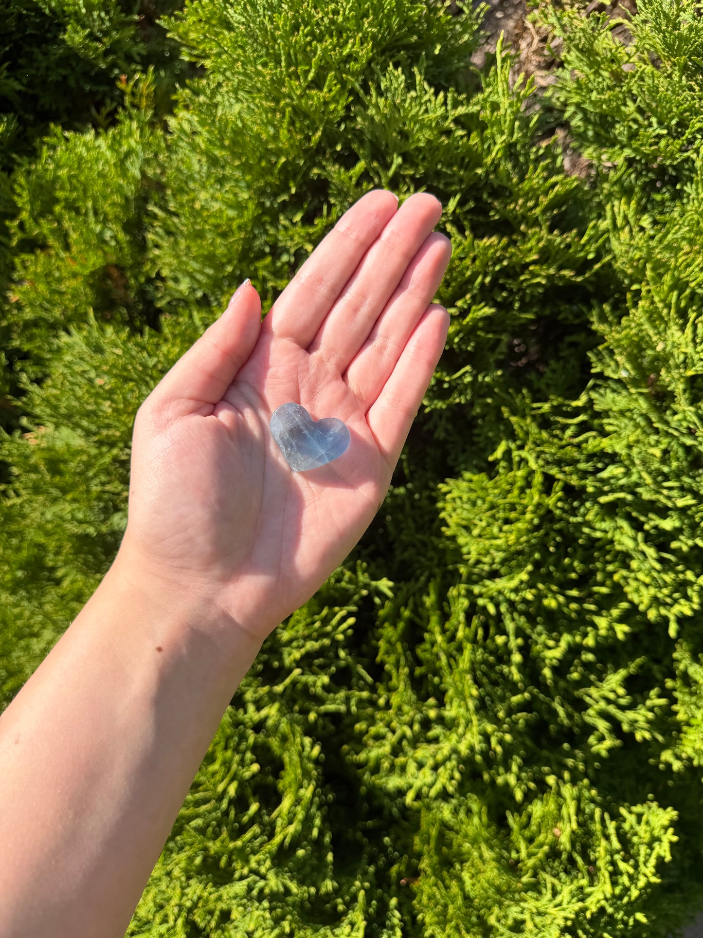 Blue Fluorite Mini Heart
