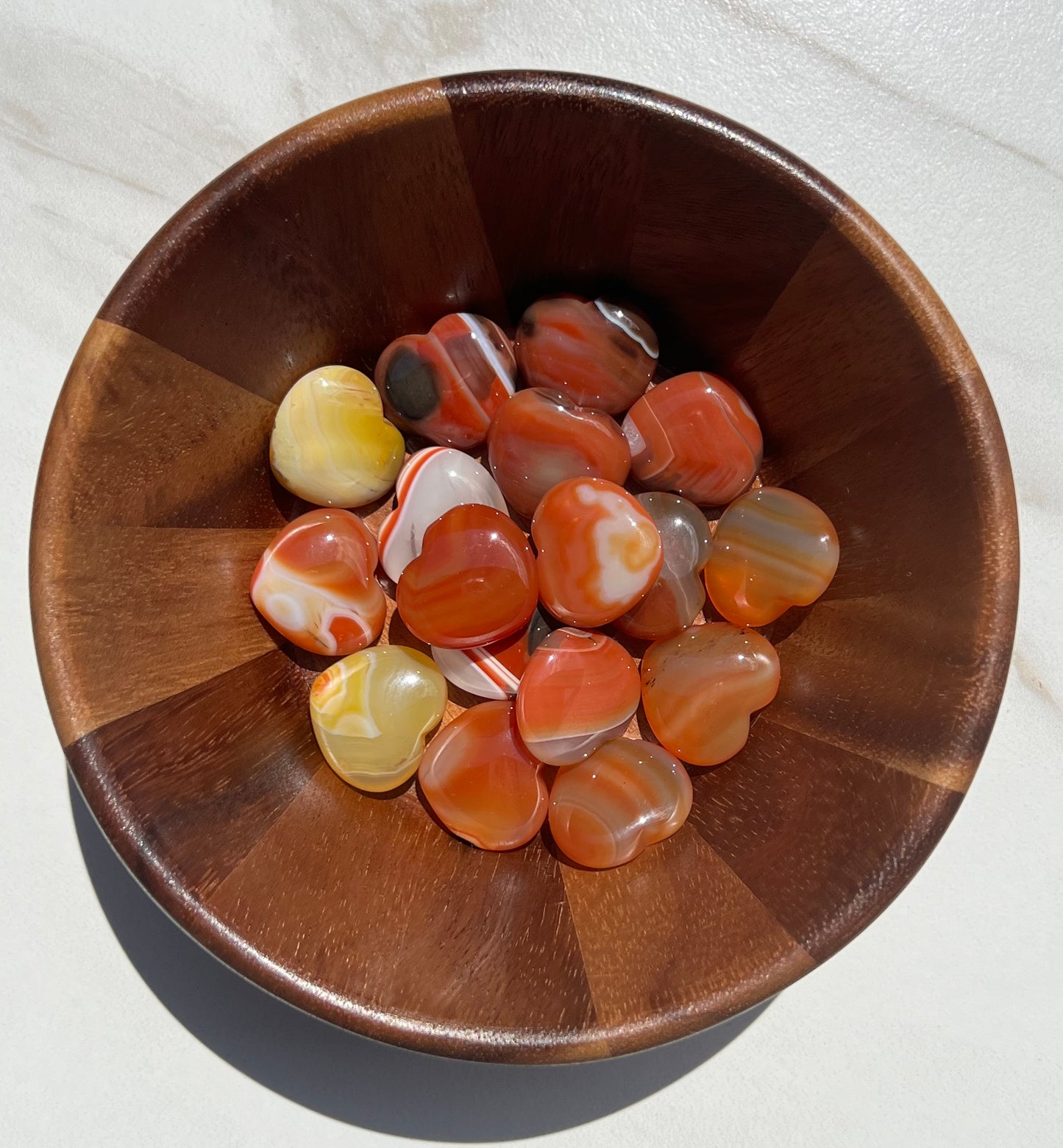 Mini Carnelian Hearts