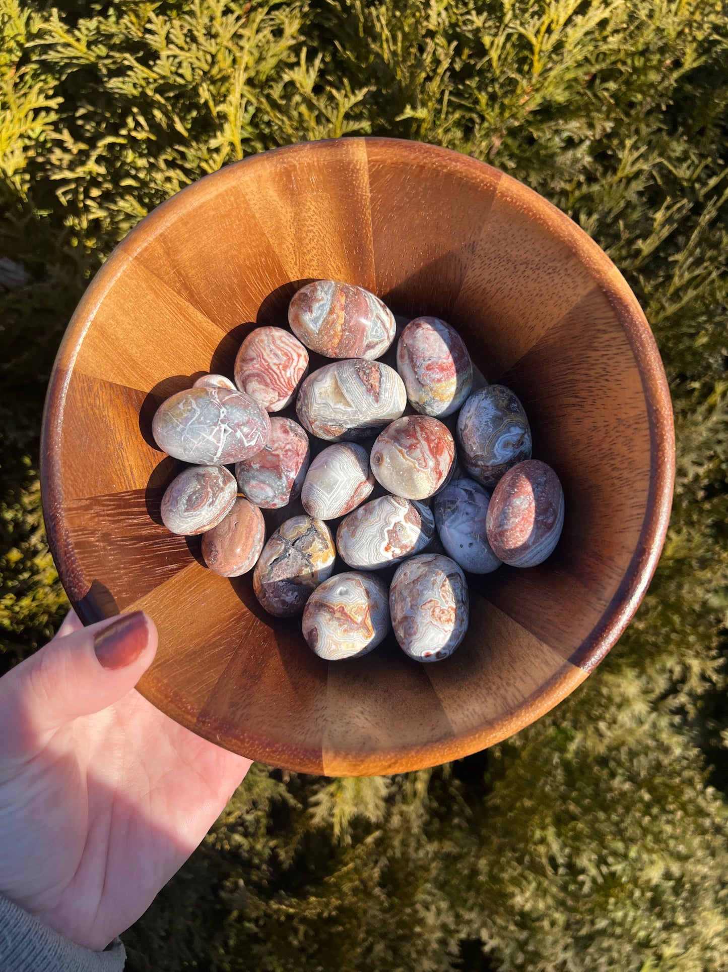 Mexico Lace Agate Tumbled Stone