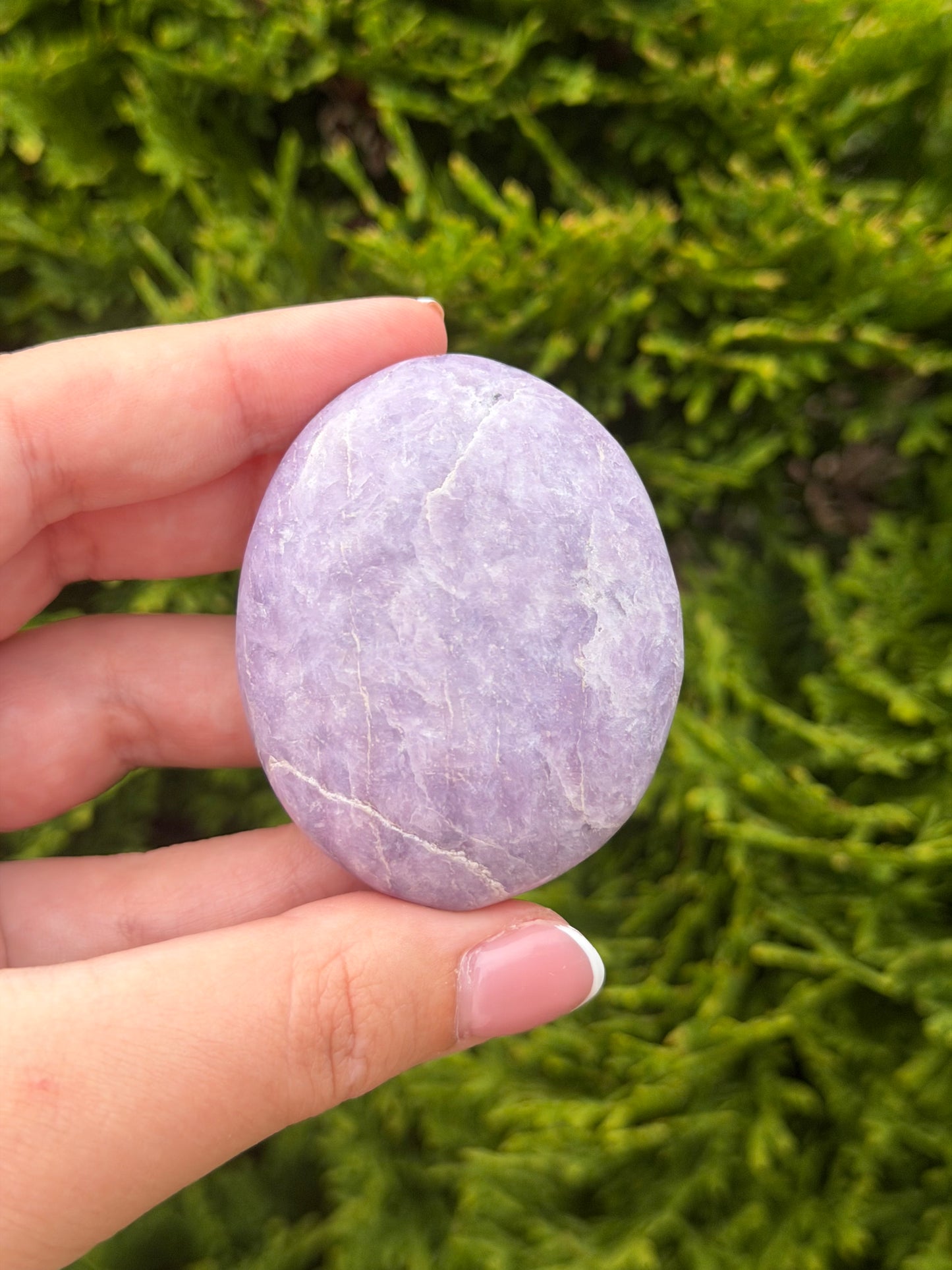 Lepidolite Palm Stone