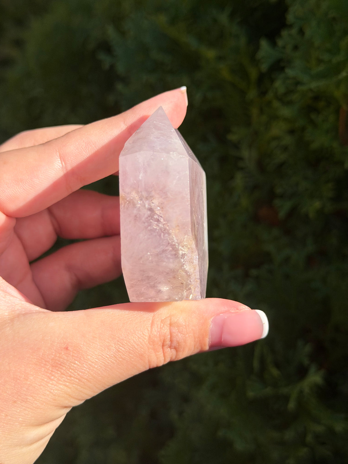 Flower Agate Druzy Point