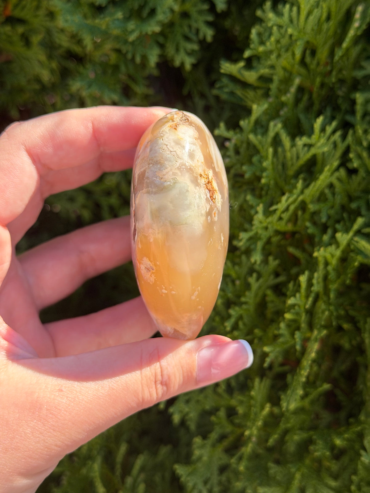Flower Agate Heart 1