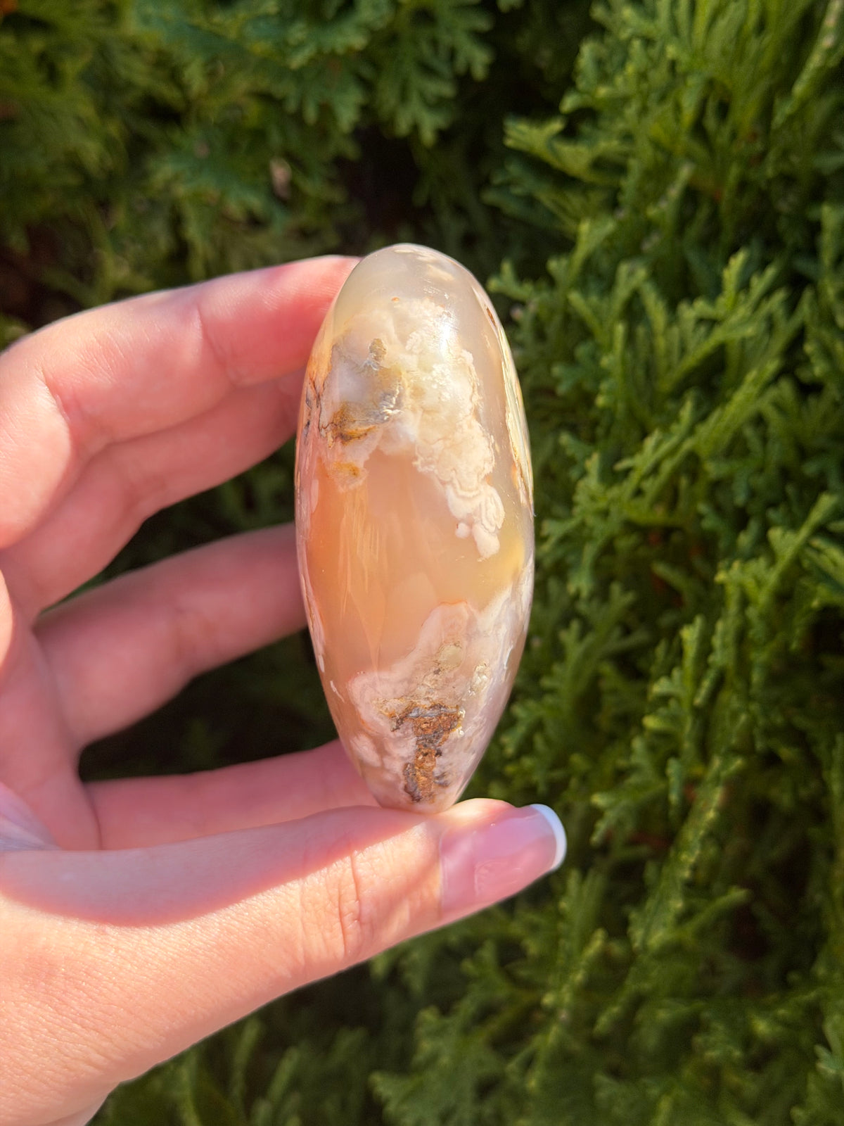 Flower Agate Heart 1