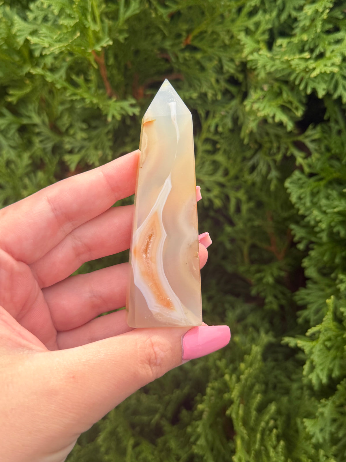 Agate Druzy Point