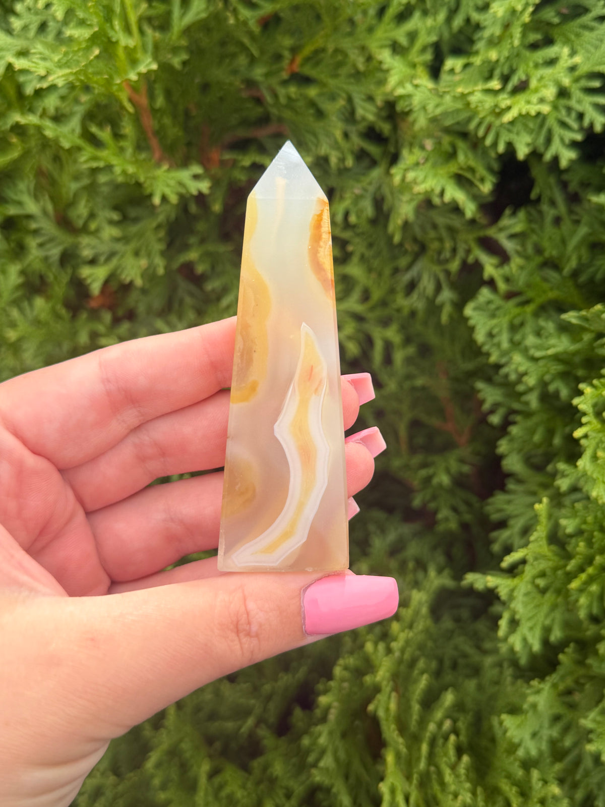 Agate Druzy Point