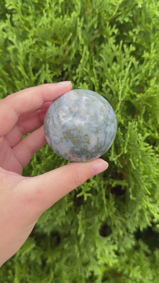 Moss Agate Sphere C