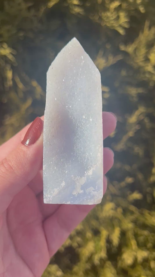 Blue Lace Agate Tower 1