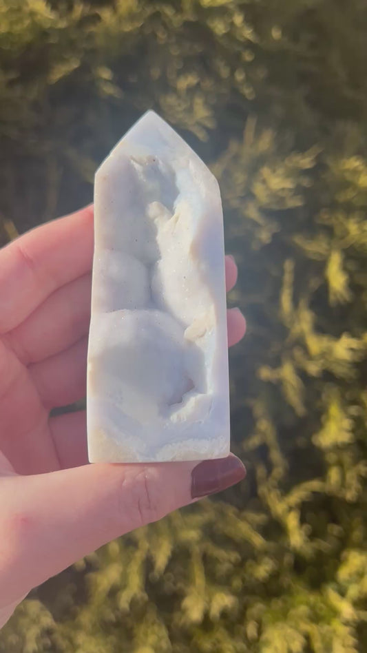 Blue Lace Agate Tower 3